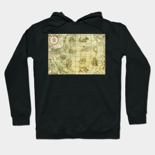 Sea Monsters Map Hoodie